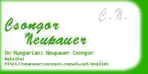 csongor neupauer business card